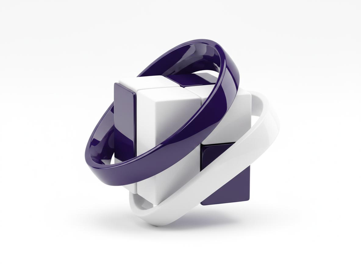 Abstract 3D object render (placeholder)